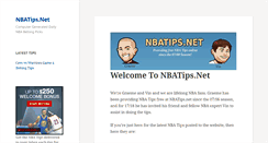 Desktop Screenshot of nbatips.net