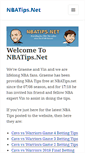 Mobile Screenshot of nbatips.net