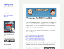Tablet Screenshot of nbatips.net